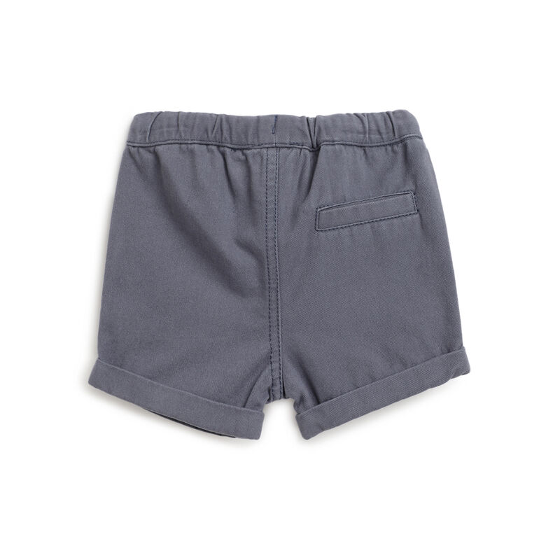 Boys Dark Light Blue Printed Shorts image number 1